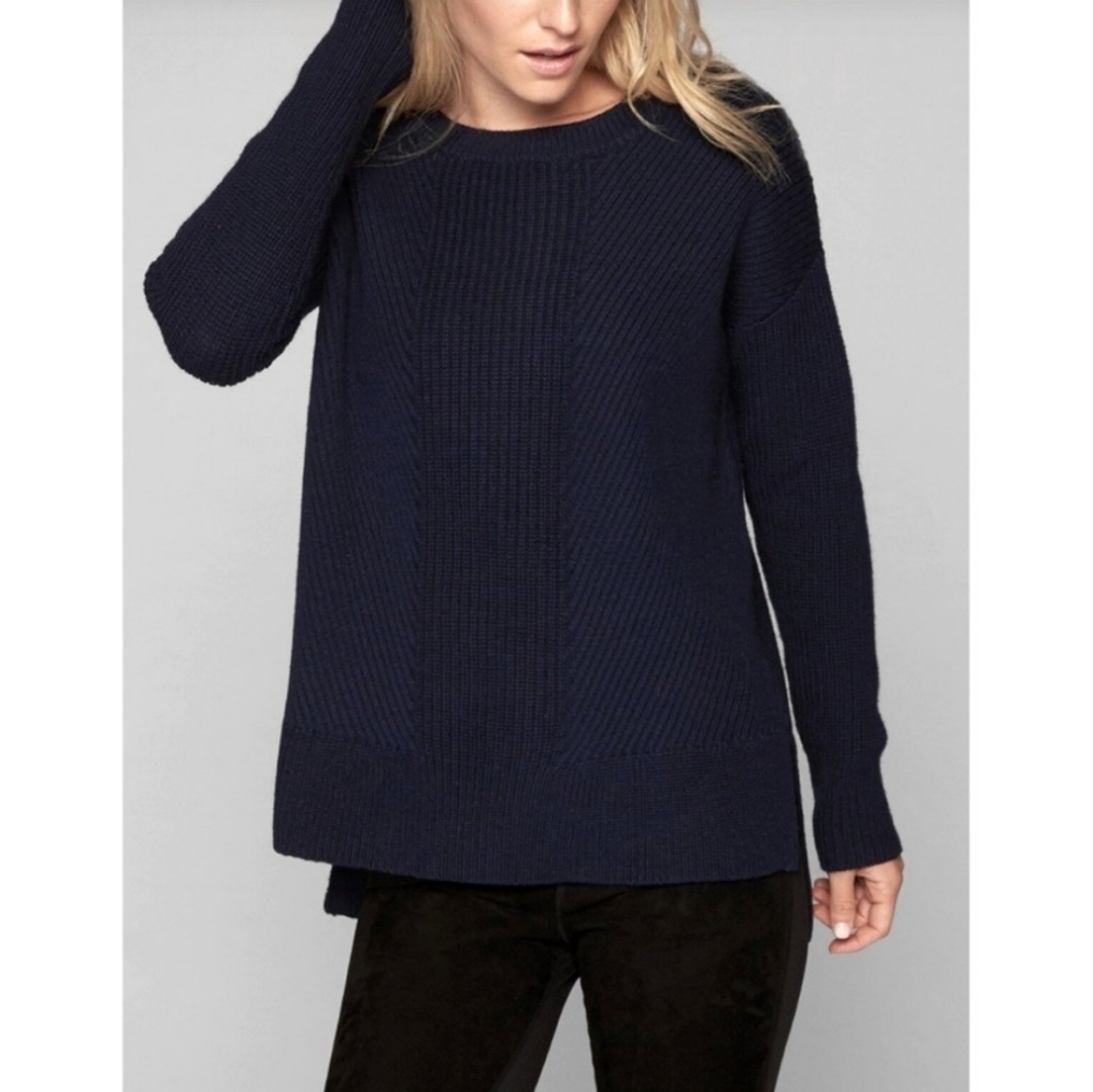 Athleta Merino Wool Navy Knot Sweater Tunic - Size XS
